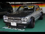 NISSAN�@�X�J�C���C���@KGC10�i1971�N�j�@�Ɂ@RECARO�i���J���j�@RS-G�@GK�@BK/BK�@�~���E�@����