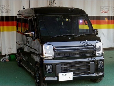 NISSAN�@�N���b�p�[�@DA17W�@�Ɂ@RECARO�i���J���j�@SR-7F GK100�@BK/�u���[�@�V�[�g�q�[�^�[�t�����A�[�����X�g�t���@�~���E�@����