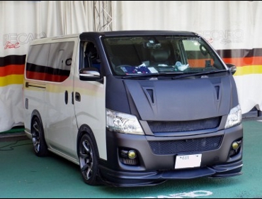 NISSAN�@NV350�@�L�����o���@E26�i2014�N�j�@�Ɂ@RECARO�i���J���j�@SR-7F�@GK100�@BK/�u���[�@����