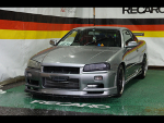 NISSAN�@�X�J�C���C���@ER34�@�Ɂ@RECARO�i���J���j�@SR-7�@KK100�@RED�@����