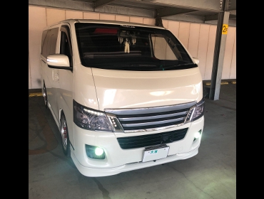 NISSAN�@�L�����o��NV350�@�Ɂ@RECARO�i���J���j�@LX-F TR NN BK�@�~���E�@����