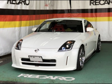 NISSAN�@�t�F�A���f�BZ�@Z33�i2003�N�j�@�Ɂ@RECARO�i���J���j�@RS-GS�@RED�@����
