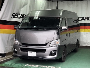 NISSAN�@NV350�L�����o���@�Ɂ@RECARO�i���J���j�@�G���S���hMV�@BK�@�A�[�����X�g�t���@����