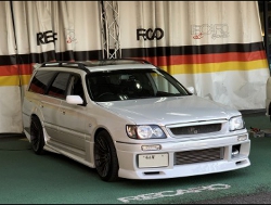 NISSAN�@�X�e�[�W�A�@E-WGNC34�i1997�N�j�@�Ɂ@RECARO�i���J���j�@SR-7F�@GU100H�@BK�@A/R�^�C�v�@�~���E�@����