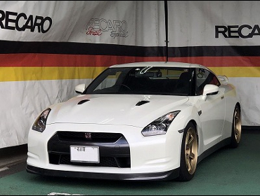 NISSAN�@GTR�@R35�@�Ɂ@RECARO�i���J���j�@SR-7�@KK100�@BK�@�V�[�g�q�[�^�[�t���@����