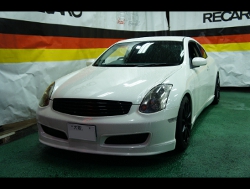 NISSAN�@�X�J�C���C���N�[�y�@CPV35�i2003�N�j�@�Ɂ@RECARO�i���J���j�@SR-6�@KK100S�@BK�@�~���E�@����