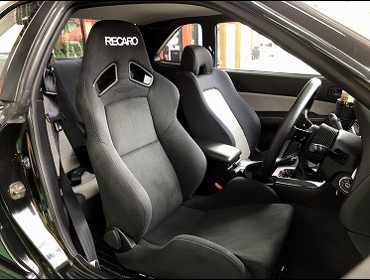 NISSAN�@�X�J�C���C���@ER34�i1998�N�j�@�Ɂ@RECARO�i���J���j�@SR-7�@KK100�@BK�@����