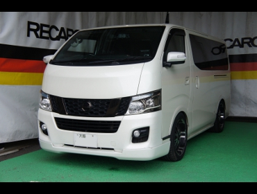 NISSAN�@NV350�@�L�����o���@E26�i2013�N�j�@�Ɂ@RECARO�i���J���j�@SR-7F�@GK100�@BK/�u���[�@����