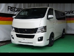 NISSAN�@NV350�@�L�����o���@E26�i2013�N�j�@�Ɂ@RECARO�i���J���j�@SR-7F�@GK100�@BK/�u���[�@����