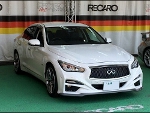 NISSAN�@�X�J�C���C���@HV37�i2014�N�j�@�Ɂ@RECARO�i���J���j�@SR-7�@GU100H�@BK�@�V�[�g�q�[�^�[�t���@����