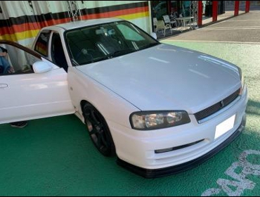 NISSAN�@�X�J�C���C���@ER34�i2000�N�j�@�Ɂ@RECARO�i���J���j�@RS-G�@GK�@BK/BL�@����