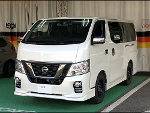 NISSAN�@NV350�L�����o���@E26�i2019�N�j�@�Ɂ@RECARO�i���J���j�@SR-7F�@GU100H�@BK�@�V�[�g�q�[�^�[�t���@����