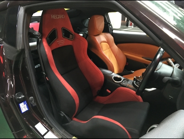 NISSAN�@�t�F�A���f�BZ�@Z34�i2010�N�j�@�Ɂ@RECARO�i���J���j�@SR-7�@GU100�@RED�@����