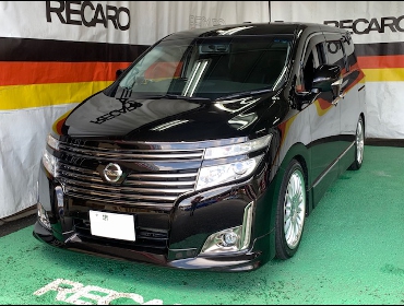 NISSAN�@�G���O�����h�@E52�i2013�N�j�@�Ɂ@RECARO�i���J���j�@�G���S���hMV�@BK�@�V�[�g�q�[�^�[�t���@����
