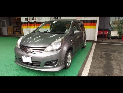 NISSAN�@�m�[�g�@ZE-11�i2008�N�j�@�Ɂ@RECARO�i���J���j�@SR-7�@GK100�@BK/SIL�@����