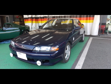 NISSAN�@�X�J�C���C���@HCR32�i1990�N�j�@�Ɂ@RECARO�i���J���j�@RS-GE�@����