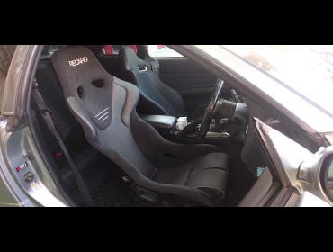 NISSAN�@�X�J�C���C���@R34�i2002�N�j�@�Ɂ@RECARO�i���J���j�@RS-_G�@GK�@BK/SIL�@����