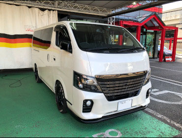 NISSAN�@NV350�L�����o���@E26�i2019�N�j�@�Ɂ@RECARO�i���J���j�@SR-7F�@GK100�@BK/BK�@����