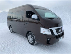 NISSAN�@NV350�L�����o���@�n�C���[�t���C�hDX�i�Ᏸ�@6�l���j�@�Ɂ@RECARO�i���J���j�@SR-7F�@GU100�@�u���E���@�~���E�@����