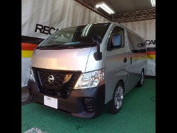 NISSAN�@�L�����o��NV350�@E26�i2019�N�j�@�Ɂ@RECARO�i���J���j�@SR-7F�@GU100H�@�u���E���@�V�[�g�q�[�^�[�t���@����