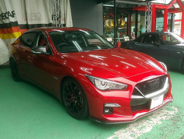 NISSAN�@�X�J�C���C���@HV37�i2021�N�j�@�Ɂ@RECARO�i���J���j�@SR-7�@GU100H�@RED�@�V�[�g�q�[�^�[�t���@����