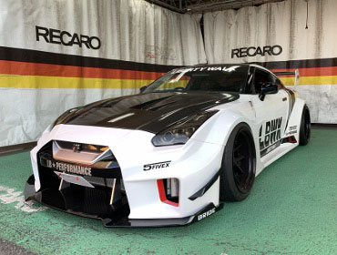 NISSAN�@GT-R�@R35�i2008�N�j�@�Ɂ@RECARO�i���J���j�@PRO RACER RMS 2700G�@�~���E�@����