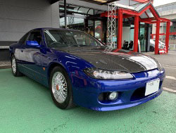 NISSAN�@�V���r�A�@S15�i1999�N�j�@�Ɂ@RECARO�i���J���j�@RS-G�@GK�@BK/�u���[�@���@SR-7F�@GK100�@BK/�u���[�@����