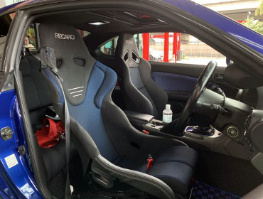 NISSAN�@�V���r�A�@S15�i1999�N�j�@�Ɂ@RECARO�i���J���j�@RS-G�@GK�@BK/�u���[�@���@SR-7F�@GK100�@BK/�u���[�@����