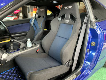 NISSAN�@�V���r�A�@S15�i1999�N�j�@�Ɂ@RECARO�i���J���j�@RS-G�@GK�@BK/�u���[�@���@SR-7F�@GK100�@BK/�u���[�@����
