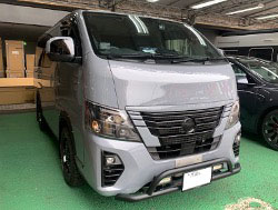 NISSAN�@�L�����o���@E26�i2022�N�j�@�Ɂ@RECARO�i���J���j�@SR-7F�@GU100H�@�u���E���@�V�[�g�q�[�^�[�t���@����