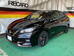 NISSAN�@���[�t�@ZE1�@�j�X���i2019�N�j�@�Ɂ@RECARO�i���J���j�@SR-7F�@GU100H�@RED�@�V�[�g�q�[�^�[�t���@����