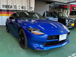 NISSAN�@�t�F�A���f�BZ�@RZ34�i2024�N�j�@�Ɂ@RECARO�i���J���j�@SR-7F�@GK100H�@BK/�u���[�@�V�[�g�q�[�^�[�t���@�~���E�@����