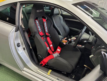 NISSAN�@�X�J�C���C���N�[�y�@TypeS�@CKV36�i2007�N�j�@�Ɂ@RECARO�i���J���j�@SR-S�@BK100�@BK/BK�@����