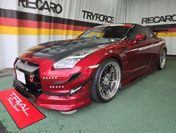NISSAN�@GTR�@R35�i2008�N�j�@�Ɂ@RECARO�i���J���j�@RCS�@BK�V�F��/RED���b�V���@����