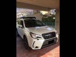 SUBARU�@�t�H���X�^�[�@SJ�@�Ɂ@RECARO�i���J���j�@SR-7�@KK100�@RED�@�V�[�g�q�[�^�[�t���@����