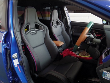 SUBARU�@WRX�@STi�@VAB�@2016�N�@�Ɂ@RECARO�i���J���j�@�X�|�[�c�X�^�[LL100H���U�[SE�@BK���U�[/RED�X�e�b�`�@�~2�r�@����