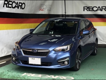 SUBARU�@�C���v���b�T�X�|�[�c�@GT7�i2016�N�j�@�Ɂ@RECARO�i���J���j�@SR-7�@GU�@BK�@����