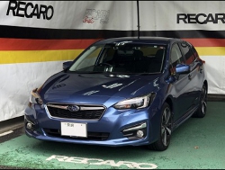 SUBARU�@�C���v���b�T�X�|�[�c�@GT7�i2016�N�j�@�Ɂ@RECARO�i���J���j�@SR-7�@GU�@BK�@����