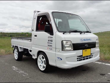 SUBARU�@�T���o�[�g���b�N�@TT2�i2007�N�j�@�Ɂ@RECARO�i���J���j�@SR-7F�@KK100�@RED�@����