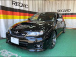 SUBARU�@�C���v���b�TWRX�@GRB�i2012�N�j�@�Ɂ@RECARO�i���J���j�@SR-7�@GU100�@�u���E���@���@SR-7F�@GU100�@�u���E���@����