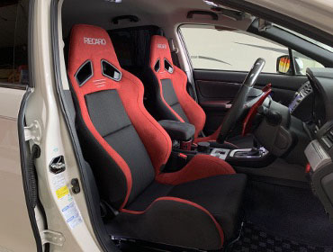 SUBARU�@�����H�[�O�@F20A�i2017�N�j�@�Ɂ@RECARO�i���J���j�@SR-7�@GU100H�@RED�@�V�[�g�q�[�^�[�t���@�~���E�@����