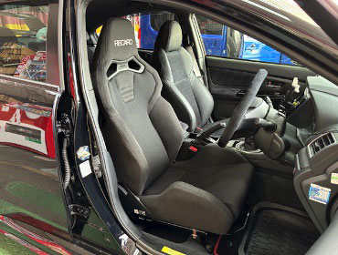 SUBARU�@WRX�@VAB�@�Ɂ@RECARO�i���J���j�@SR-S�@BK100H�@BK/BK�@�V�[�g�q�[�^�[�t���@����