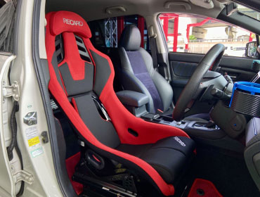 SUBARU�@�����H�[�O�@VMG�i2014�N�j�@�Ɂ@RECARO�i���J���j�@RSS�@BK�@BK/RED�@����