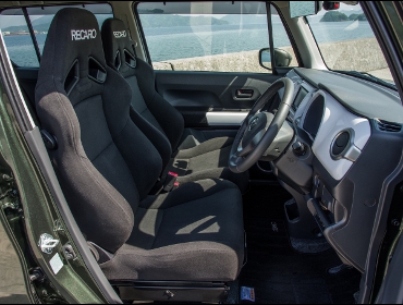 RECARO�i���J���V�[�g�j�@SUZUKI�@�n�X���[�@�t���A�N���X�I�[�o��RECARO�i���J���j�@SR-7F KK100�@BK�@�~2�r�@����