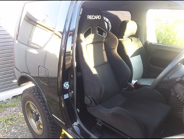 RECARO�i���J���V�[�g�j�@SUZUKI�@�W���j�[6�^�@JB23W�@MT�ԂɃ��J���@SR-7�@KK100�V�[�g�q�[�^�[�t���@BK�@����