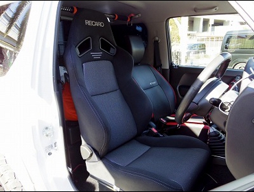 RECARO�i���J���V�[�g�j�@SUZUKI�@�W���j�[�@JB23W�Ƀ��J���@SR-7F�@GK100�V�[�g�q�[�^�[�t���@BK/SIL�@����