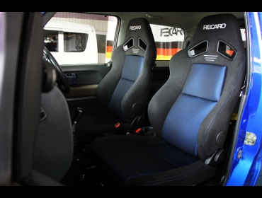 SUZUKI�@�W���j�[�@JB23W�@6�^�@MT�ԁi2006�N�j�@�Ɂ@RECARO�i���J���j�@SR-7F�@GK100�@BK/�u���[�iA/R�^�C�v�j�@�V�[�g�q�[�^�[�t���@�~2�r�@����