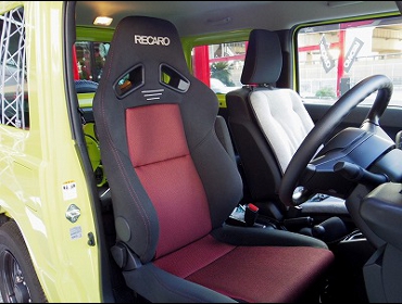 RECARO�i���J���V�[�g�j�@SUZUKI�@�W���j�[�@JB64W�i2018�N�j�@�Ɂ@RECARO�i���J���j�@SR-7F�@GK100�@BK/RED�@A/R�@����