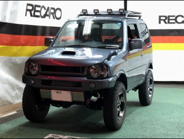 SUZUKI�@�W���j�[�@JB23W�i2007�N�j�@�@�Ɂ@RECARO�i���J���j�@�X�|�[�c�X�^�[�@GK100H�@RED�@����