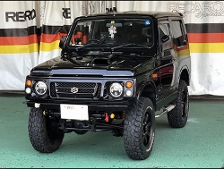 SUZUKI�@�W���j�[�@JA22�i1995�N�j�@�Ɂ@RECARO�i���J���j�@SR-7F�@GK100�@BK/�u���[�@����